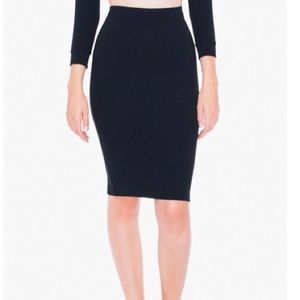 American Apparel Mid Length Pencil Skirt